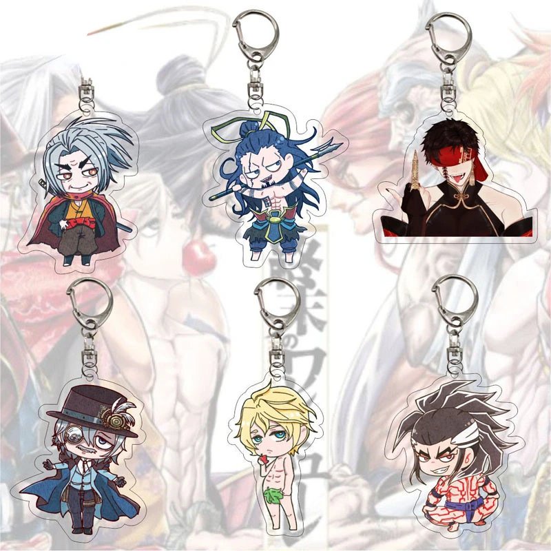 Record of Ragnarok Anime Keychain Cartoon Figures Sasaki Kojirou Jack Ripper Acrylic Key Ring Accessories Gifts Wholesale