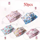 50 шт.коркор. Kawaii аниме одноразовая маска с мультяшным принтом маска Star Kirbys противовирусная маска для лица Пылезащитная для взрослых