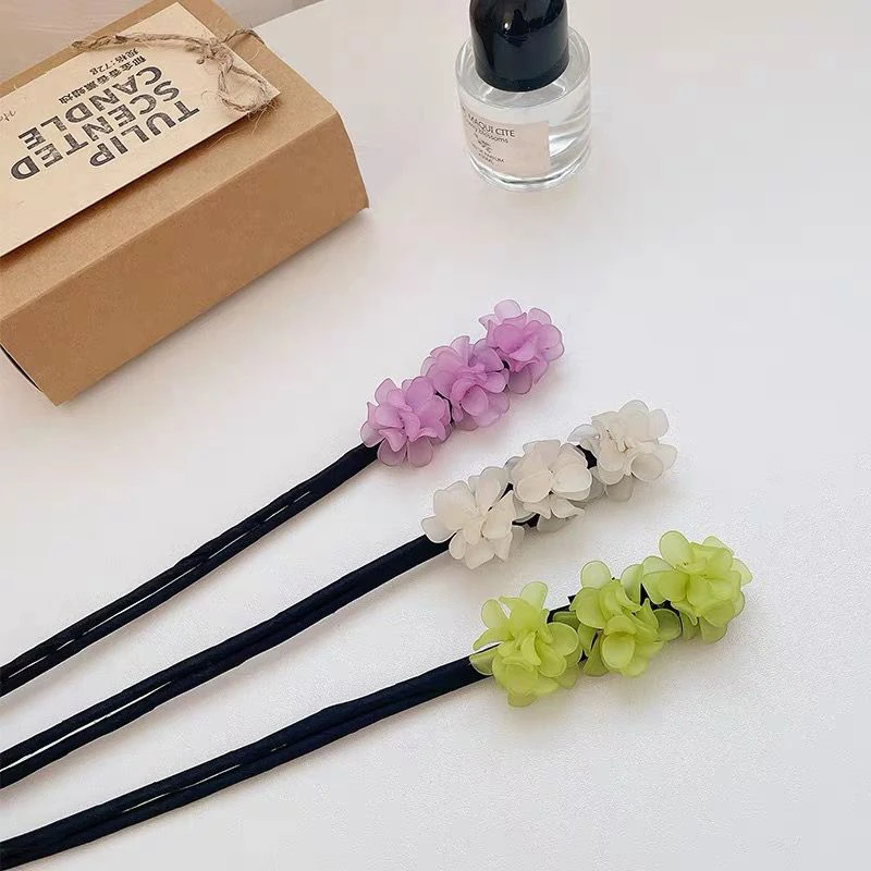 Зажим для волос в виде цветка волшебная заколка пучка Плойка укладки инструмент