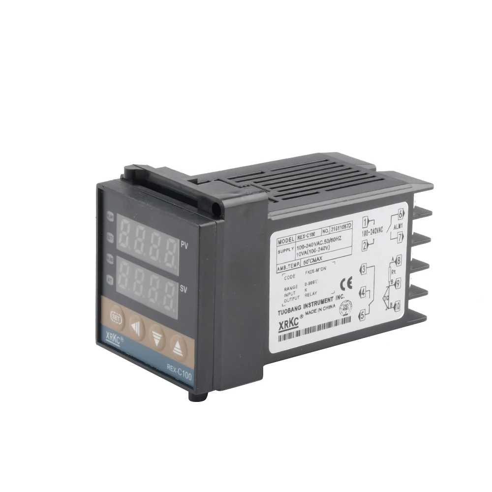 

REX-C100 Digital PID Intelligent Temperature Controller Universal/K Type REX C100 Thermostat SSR Relay Output