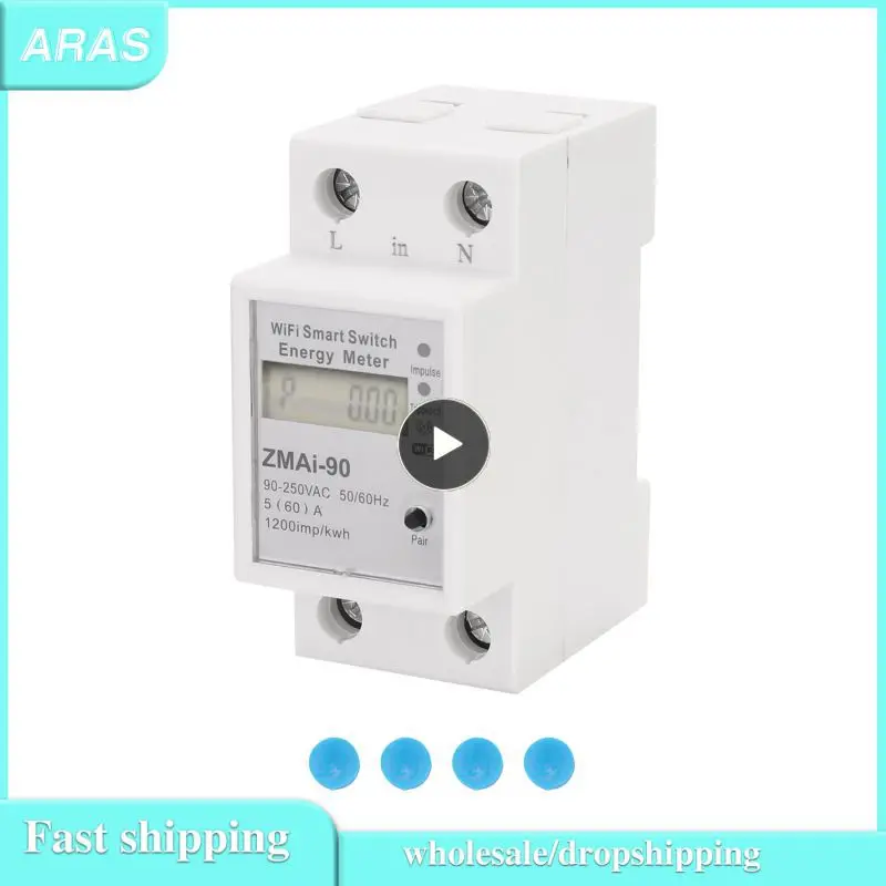 

1/2/3PCS Tuya Smart Energy Meter 110-250V WIFI Remote control Tuya/smart Life App Power Meter Din Rail Single-phase Meter Switch