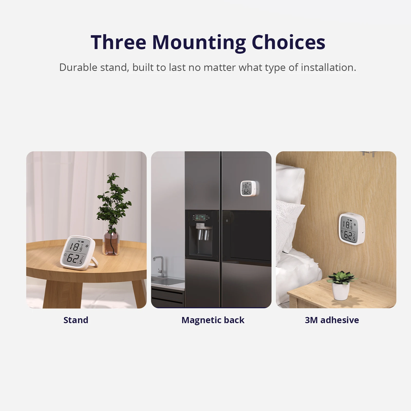 SONOFF SNZB-02D Zigbee датчик температуры и влажности умный дом автоматизация монитор в