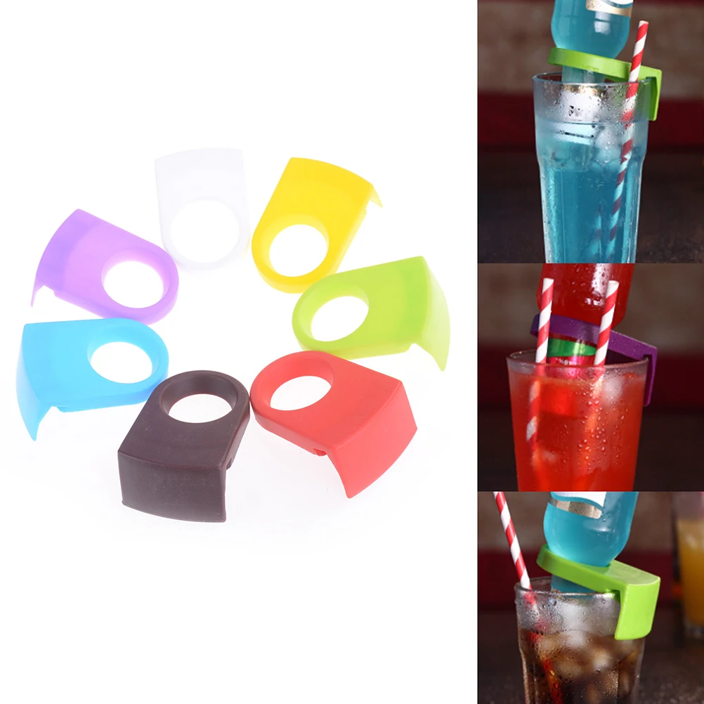 

2Pcs Drinks Bottle Buckle Wine Bottles Rack Holders On Glass Cup Beer Cocktail Bottle Holder Drinking Bar Clip Portable