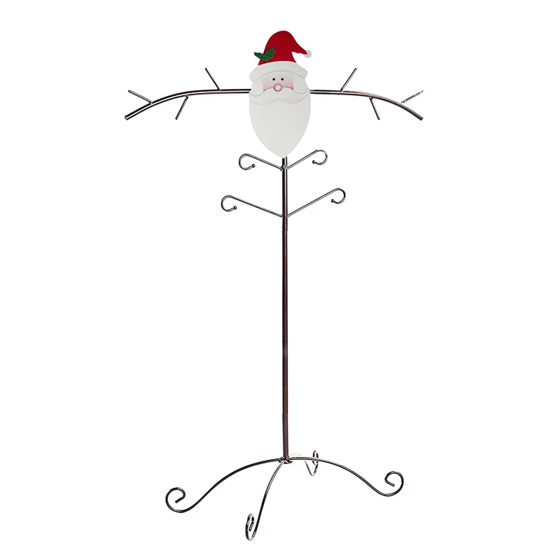 

Christmas Stocking Holder Stand, Snowman Santa Gnome Style Freestanding Stocking Twig-Look Hangers