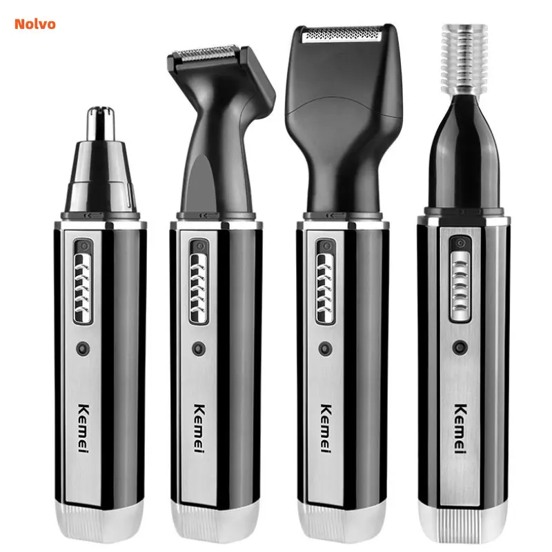 4 In 1 Professional Electric Nose Hair Trimmer Shaver Ladies Male Painless Rechargeable Eyebrows Beard Hair Clipper Cut Shaver