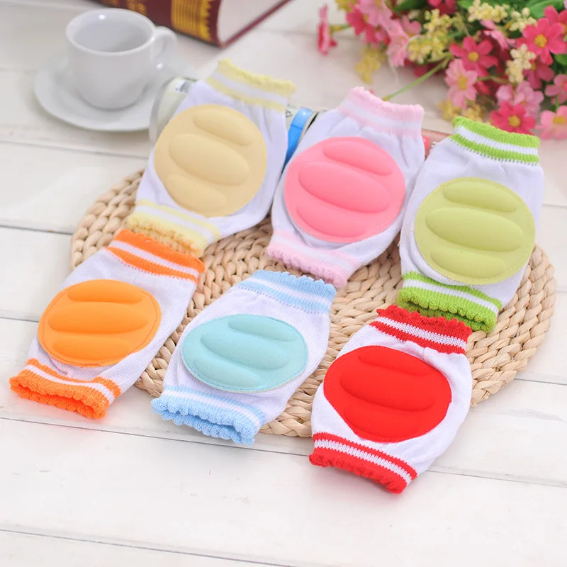 1 Pair Length 13CM Baby Knee Pads Protector Kids Crawling Elbow Cushion Infants Toddler Knee Pads Protector Leg Warmers