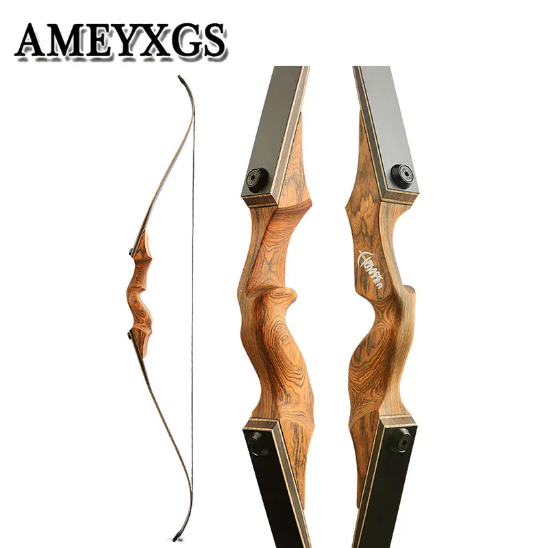 

60inch Archery Recurve Bow 20-60lbs 15inch Bow Riser Wooden Handle American Takedown Bow Hunting Accessories