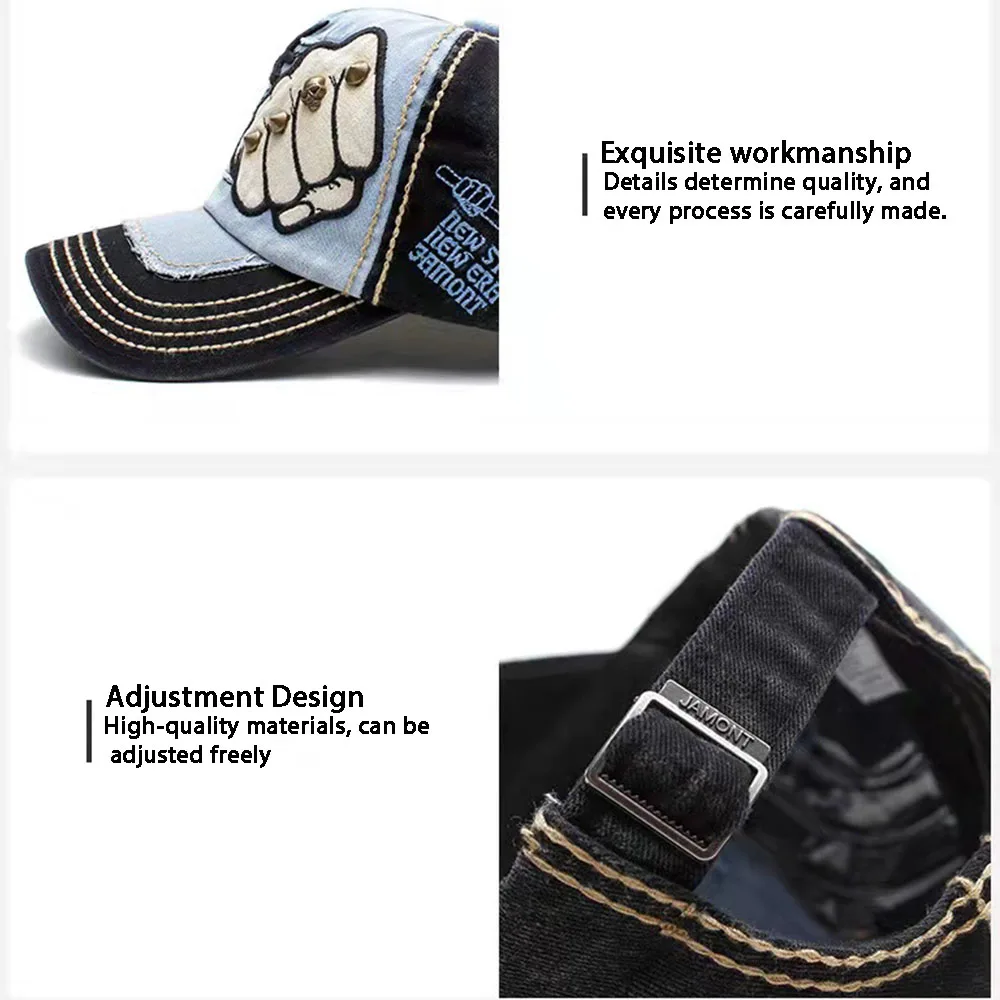 Модная бейсболка с вышивкой в виде черепа заклепками хлопковая Повседневная