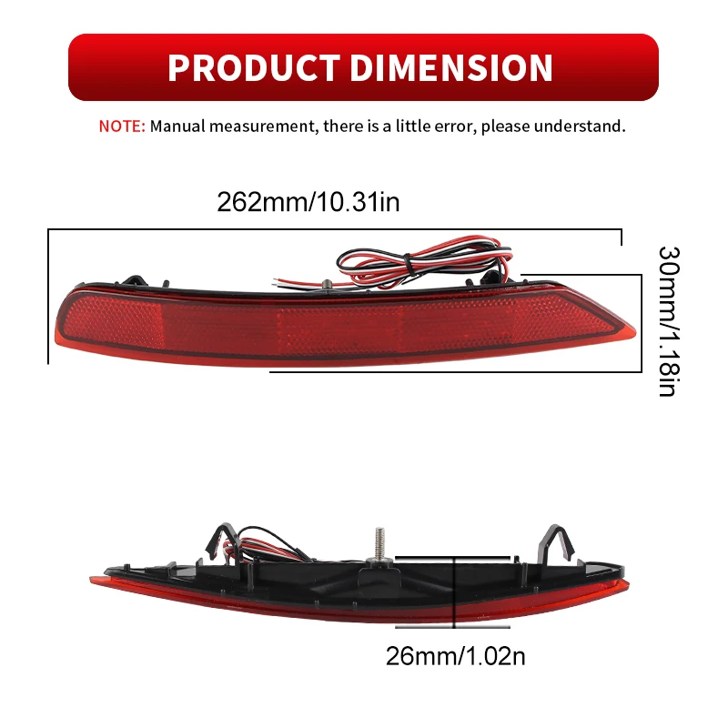 2 шт. для Subaru Forester 2009-2018 высококачественный автомобильный задний бампер