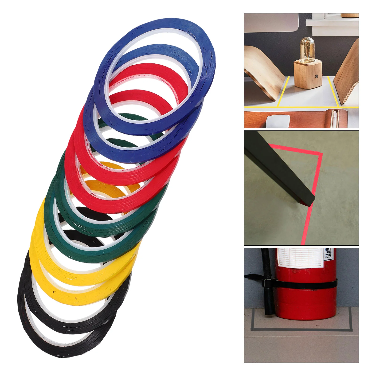 Белая доска Писец Цветная маркировочная линия Настольная лента для