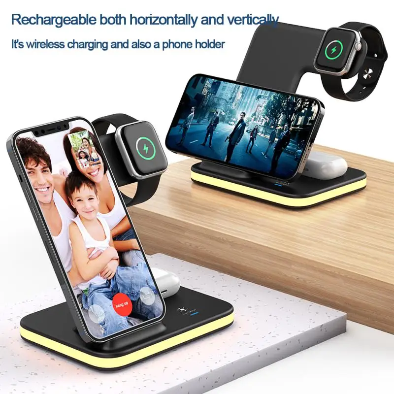 

Wireless Charger For Phone Charge Station Wireless 3 In 1 Charger Wireless Charger Stand Wireless Charger 3 In 1 15w Foldable