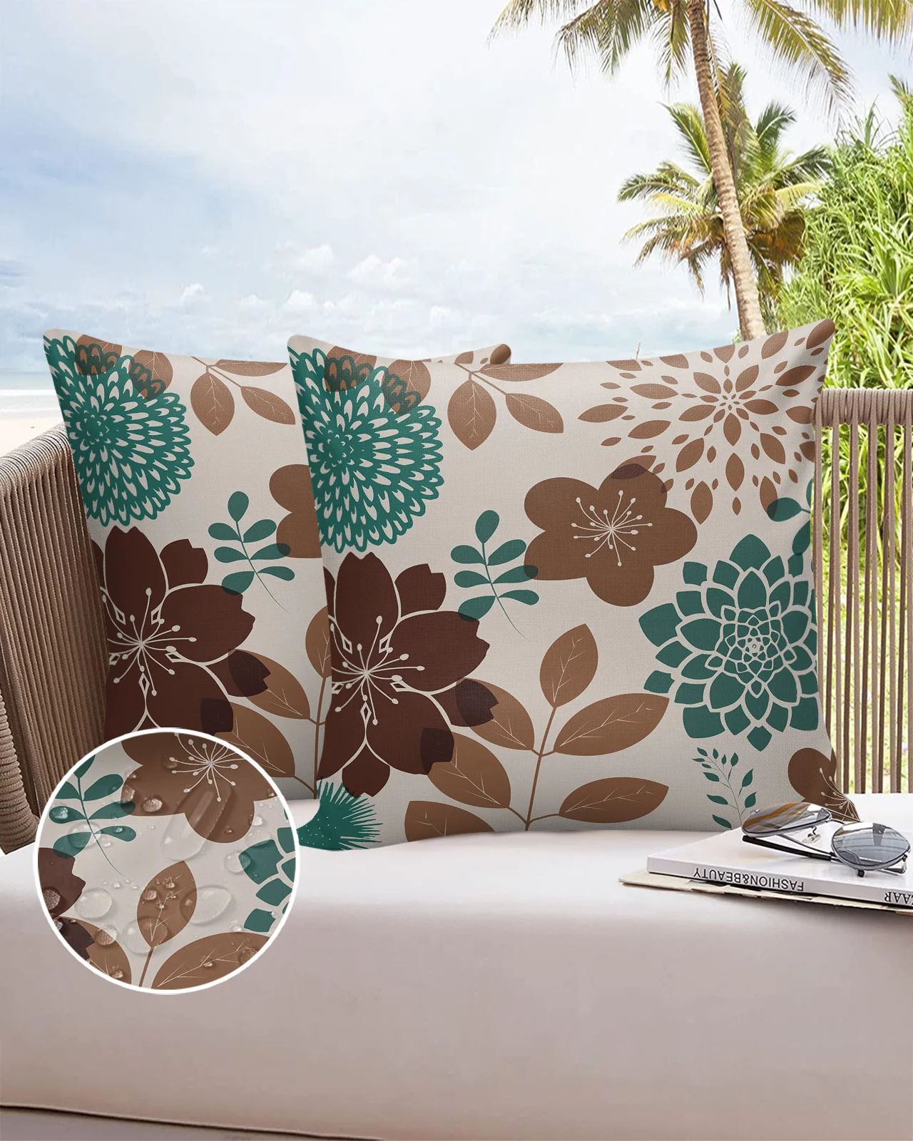 

2/4 шт., водонепроницаемые чехлы для автомобильных подушек, из хлопка и льна