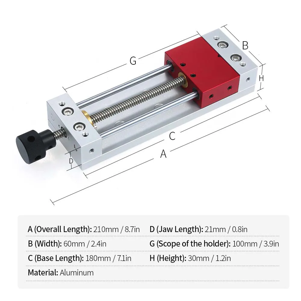 

Wood Carving Bench Vise For Engraving Machine Bench Vise Bench Vise Clamp 3-Axis Workpiece Processing Engraving And Milling