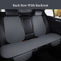 luamaty comfortable car seat cover rear backrest flax seat protect cushion automobile seat cushion protector pad car covers mat