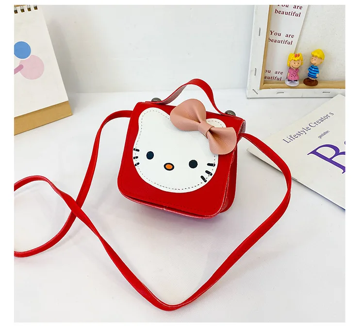 Hello Kitty Children's Bags Girls' Decoration Bag Cartoon Shoulder Messenger Bag Coin Purse