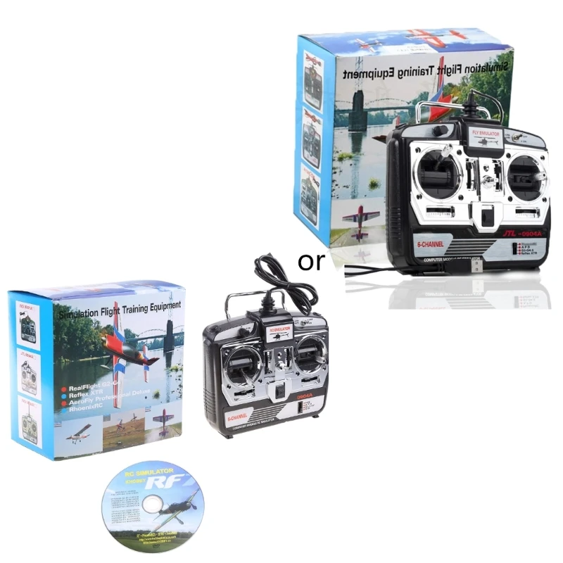 6CH RC Flight Simulator JTL-0904A Поддержка Real RF7 G7 Phoenix 5.0 для XTR Drone E65D