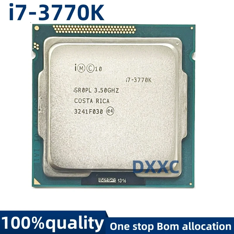 Для Intel Core i7-3770K I7 3770K 3,5 ГГц четырехъядерный процессор 8M 77W LGA 1155