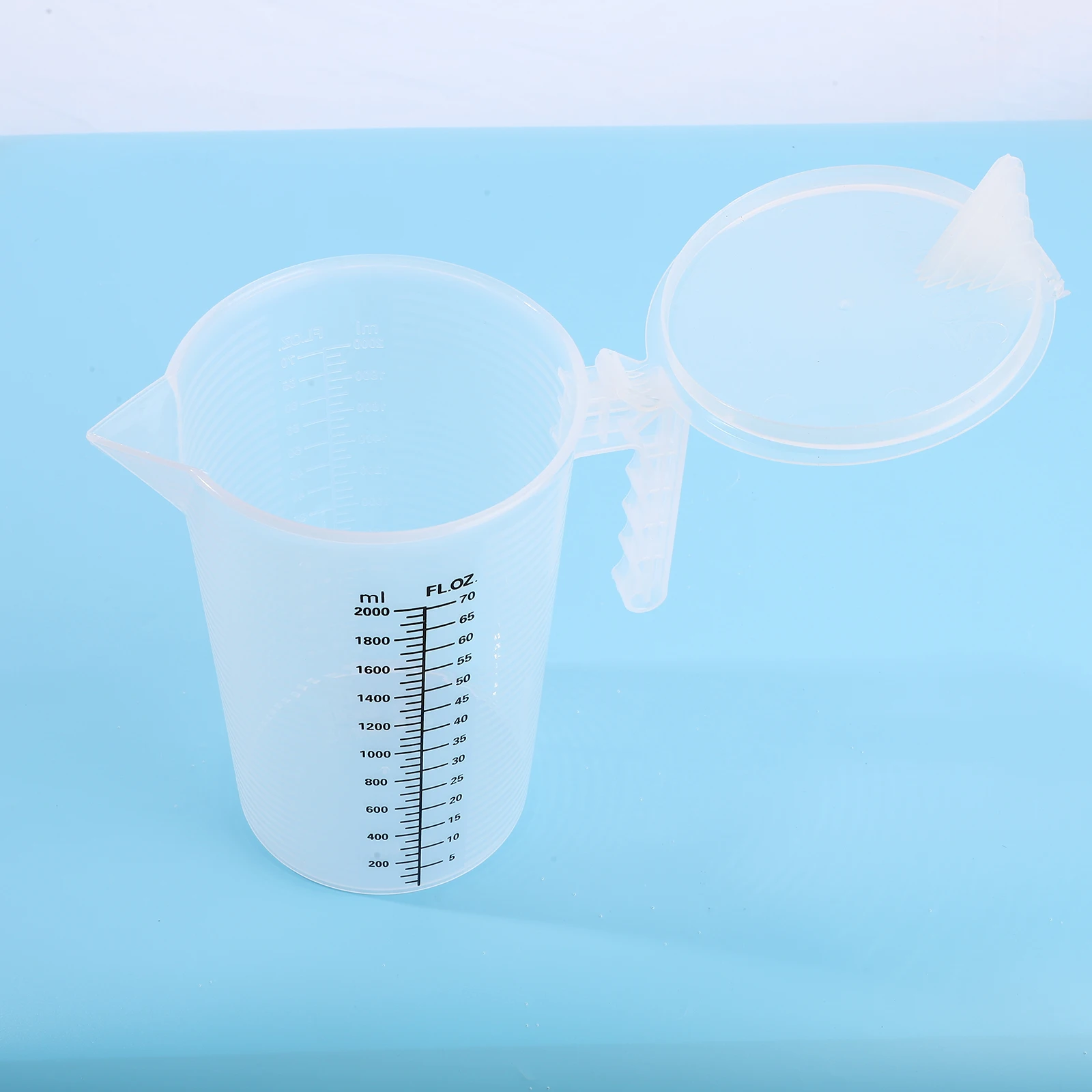 Мерный стакан из полипропилена толстый Градуированный контейнер для жидкости и