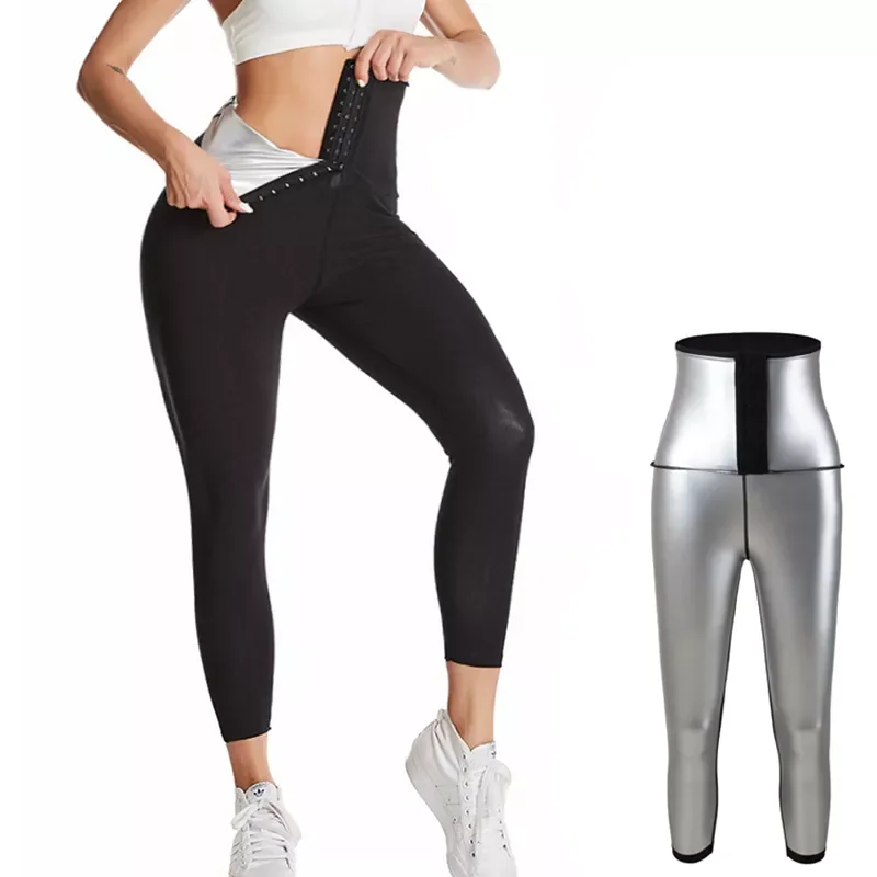 Pants Sweat Leggings Waist Trainer Hot Thermo Sweat Body Shaper Slimming Legging Tummy Control Weight Loss Workout Suits