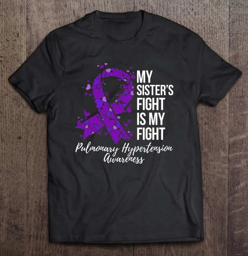 

Мужская футболка с изображением моей сестры для борьбы с гипертензией легких, мужские топы, одежда для манги, мужские футболки для мужчин