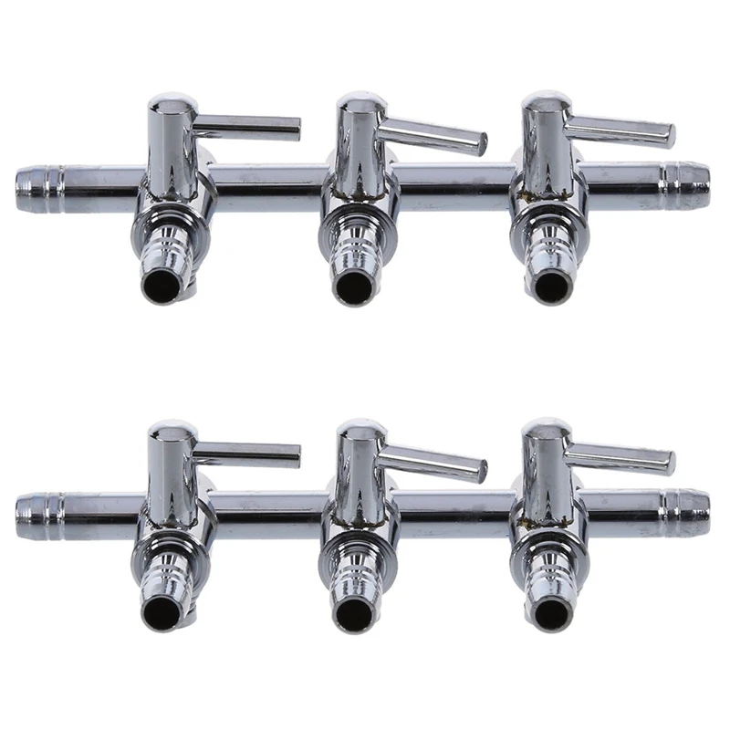 

2X Air Flow Control Distributor Aquarium Lever Pump Valve