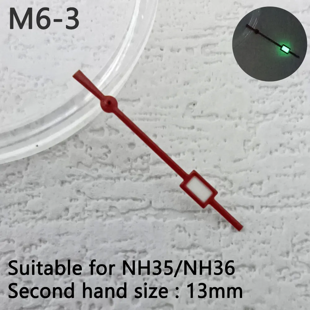 13 мм стрелки часов nh h 35 nh36 зеленые светящиеся пуанты аксессуары для запасные