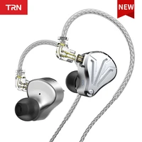 trn bax ba1dd2est triple hybrid metal in ear earphone iem hifi dj monitor running sport headphones earplug headset headplug