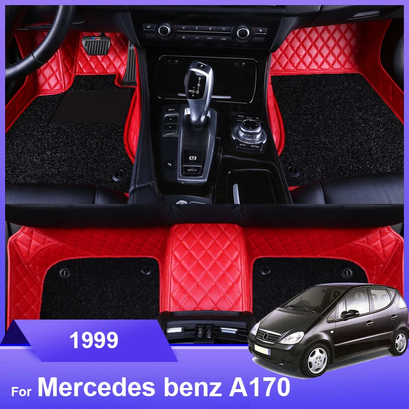 

Коврик автомобильный под заказ, подходит для Mercedes Benz A170 1999, аксессуары для интерьера, экологически чистый Прочный толстый ковер, подходит для LHD и RHD