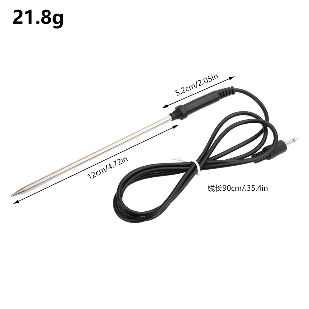 

1 шт., термометр для еды и мяса, зонд из нержавеющей стали, водонепроницаемый термометр, сменный зонд, аксессуар для термометра