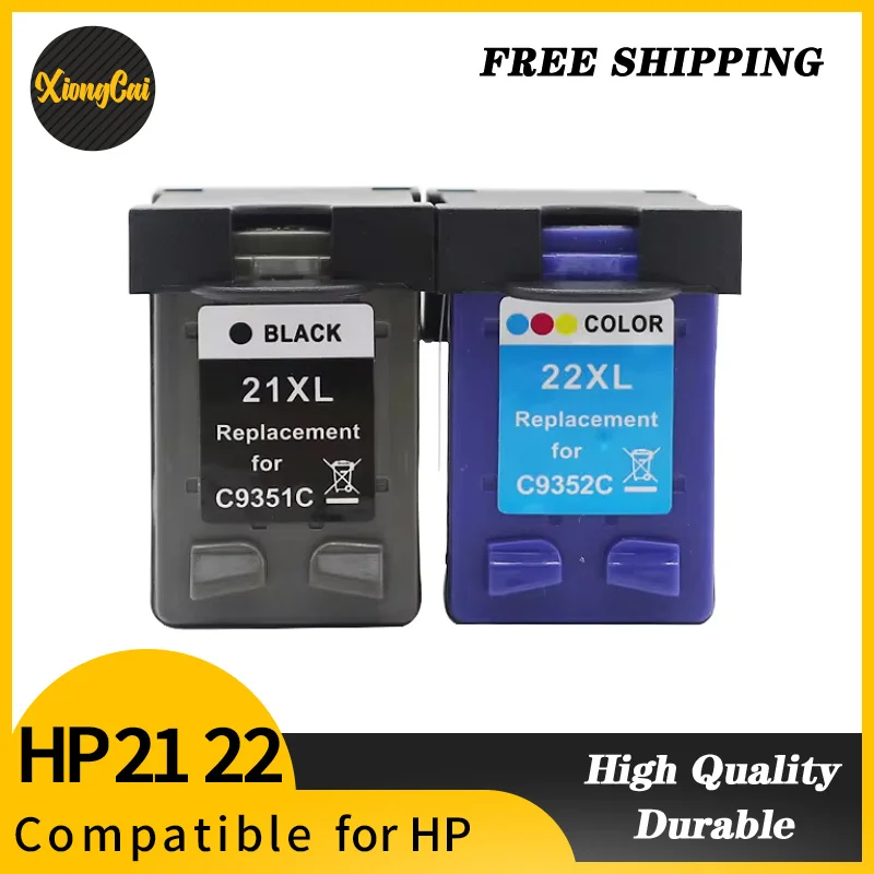 2 шт. совместимые картриджи для принтера HP 21 22 Deskjet F2280 3910 3915 3918 3920 3930 3938 3940 D1530 D1311 HP21