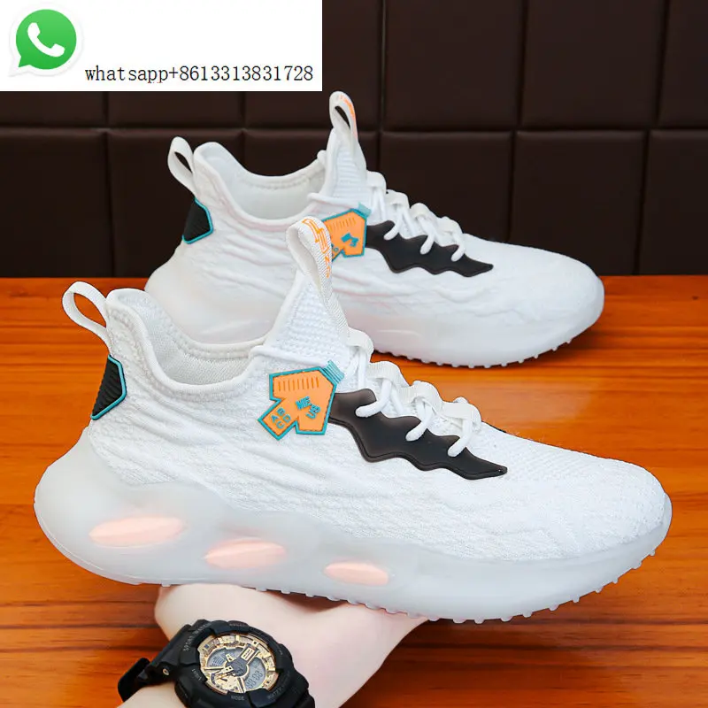 Popcorn running shoes mesh surface breathable sneakers light fashion comfortable trend casual shoes men's shoes