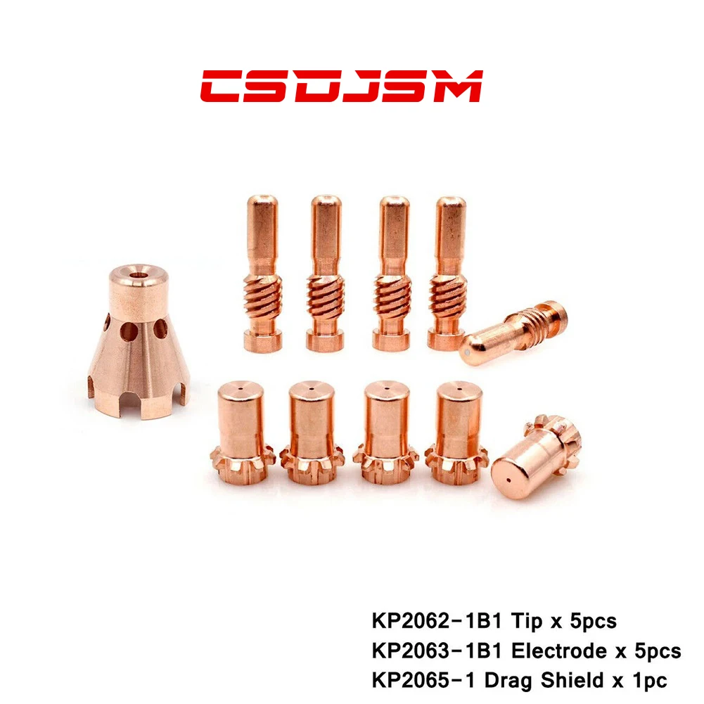 

11X KP2062-1B1 KP2065-1 KP2063-1B1 Nozzle 0.7mmElectrode Tip Kit For KP2062-1B1 KP2065-1 KP2063-1B1 For Electric ProCut25/55/80