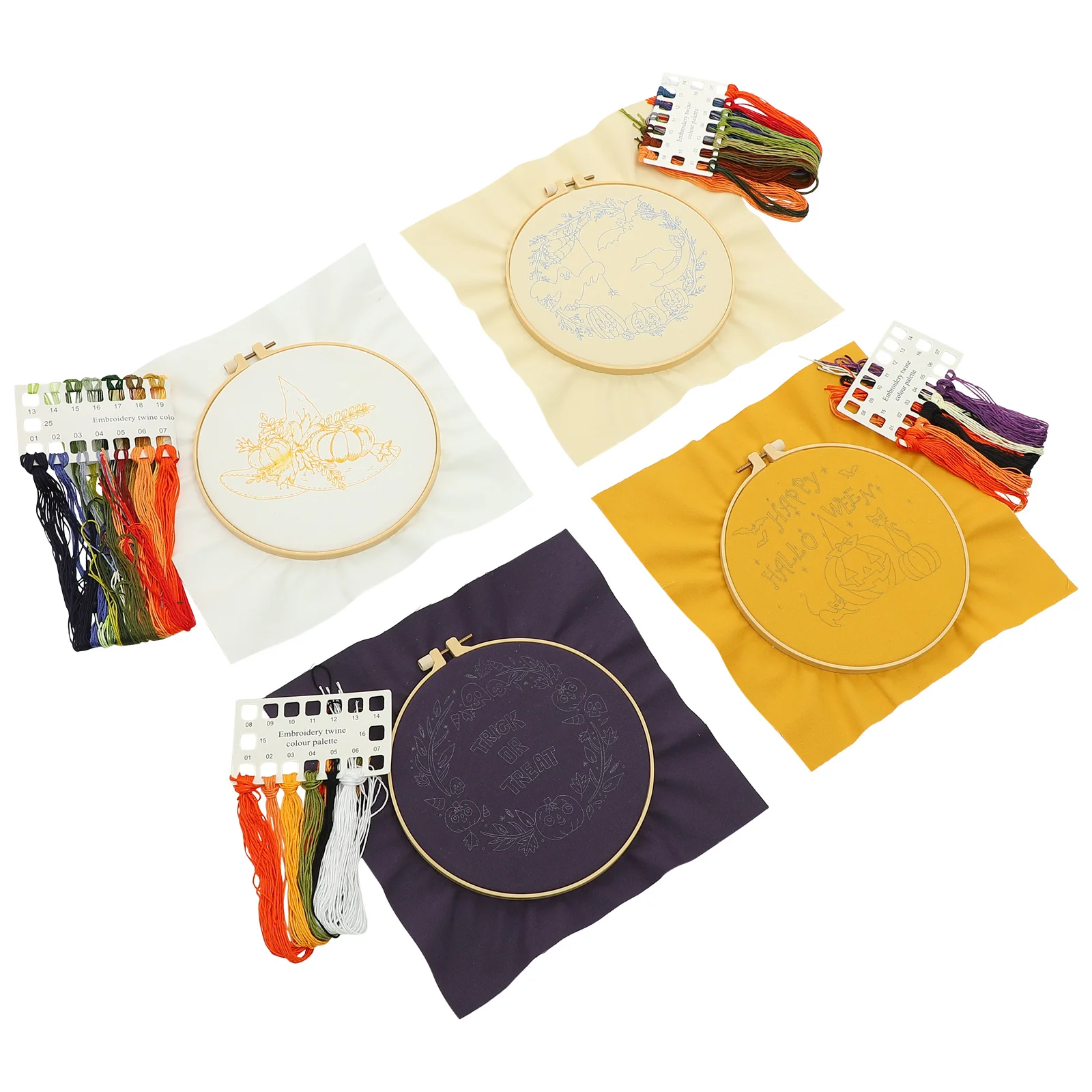 

Embroidery Kit Crossdiy Kits Set Pumpkin Material Starter Tool Needlepoint Supplies Hoop Threads Tools Crafts Materials Stamped