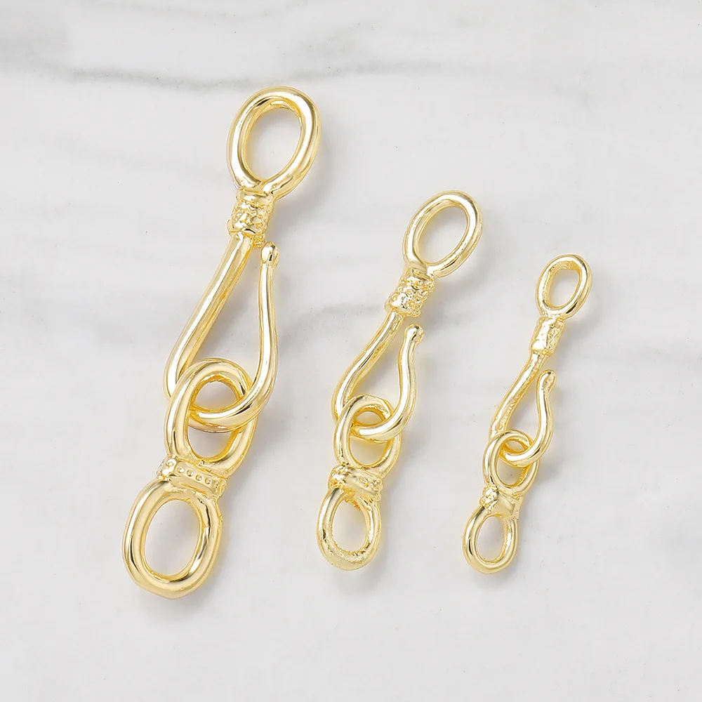 

6PCS 4.5x22MM 18K Gold Color Brass Bracelet Connector Diy Jewelry Findings Jewelry Accessories