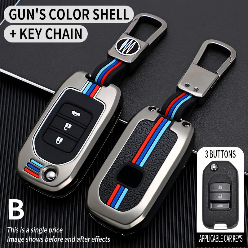 

Car Key Fob Pocket Cover Case For Honda Civic CR-V HR-V Accord Jade Crider Odyssey 2015- 2018 Remote Protector Accessories