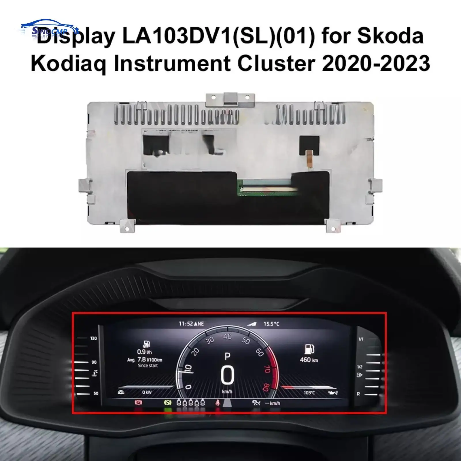 

10,3-дюймовый ЖК-дисплей приборной панели 565920790D 17A920790 17A920320 для VW T-Roc Skoda Kodiaq LA103DV1(SL)(01)