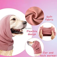 cute windproof hats pet ear cover cloth dog puppy grooming earmuffs soft warm noise proof earmuffs hat pet accessories dog cap