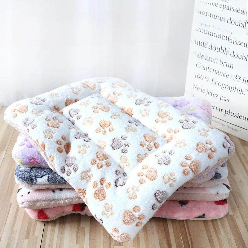 Пушистое мягкое одеяло с рисунком собачьей лапы коврик для спальной кровати
