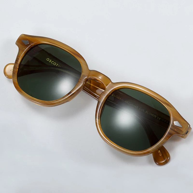 Зеленые поляризованные солнцезащитные очки мужские Джонни Депп лемтош женские