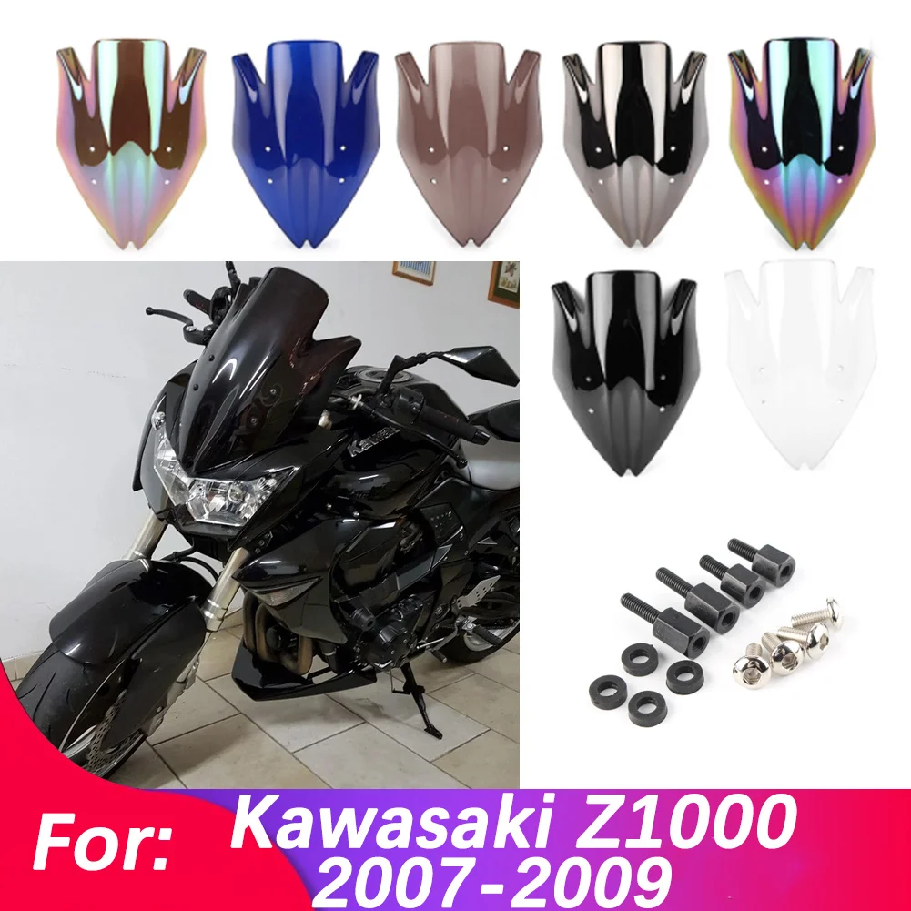 

Windscreen Motorcycle Windshield Wind Shield Screen Protector Parts For Kawasaki Z 1000/Z-1000/Z1000 2007 2008 2009