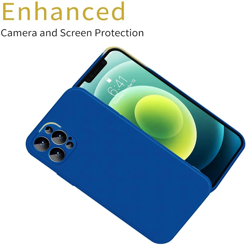 

Original Liquid Silicone Case For iPhone 12 11 13 Pro Xs Max Mini Xr X 6s 6 7 8 Plus Case Wireless Charging Drop Protect Cover