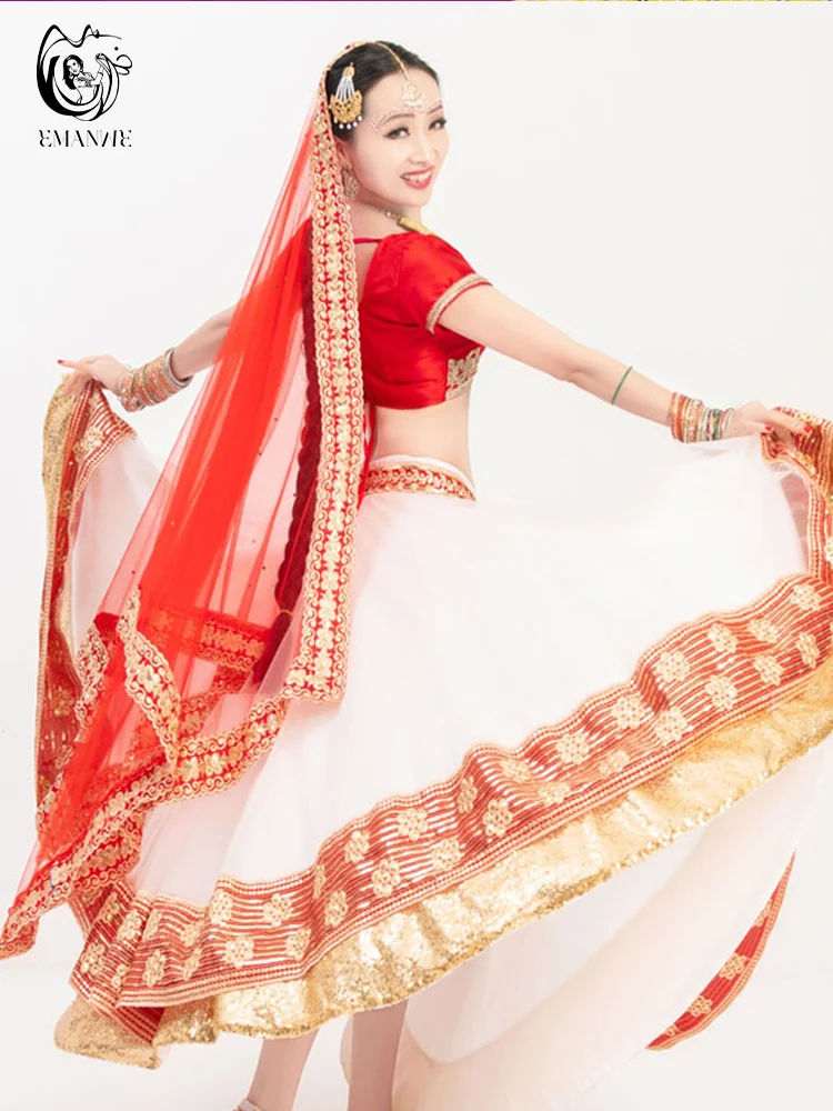 Индийская танцевальная одежда костюм для выступления Болливуда девушек в
