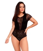 body imi lingerie in lace with roman sleeve and back