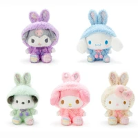 sanrio hello kity easter bunny kawaii about 12cm22cm kuromi cinnamoroll plush doll high quality gifts for friends childrens