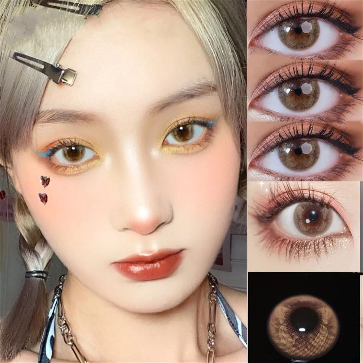 2 шт./пара контактные линзы для глаз при близорукости