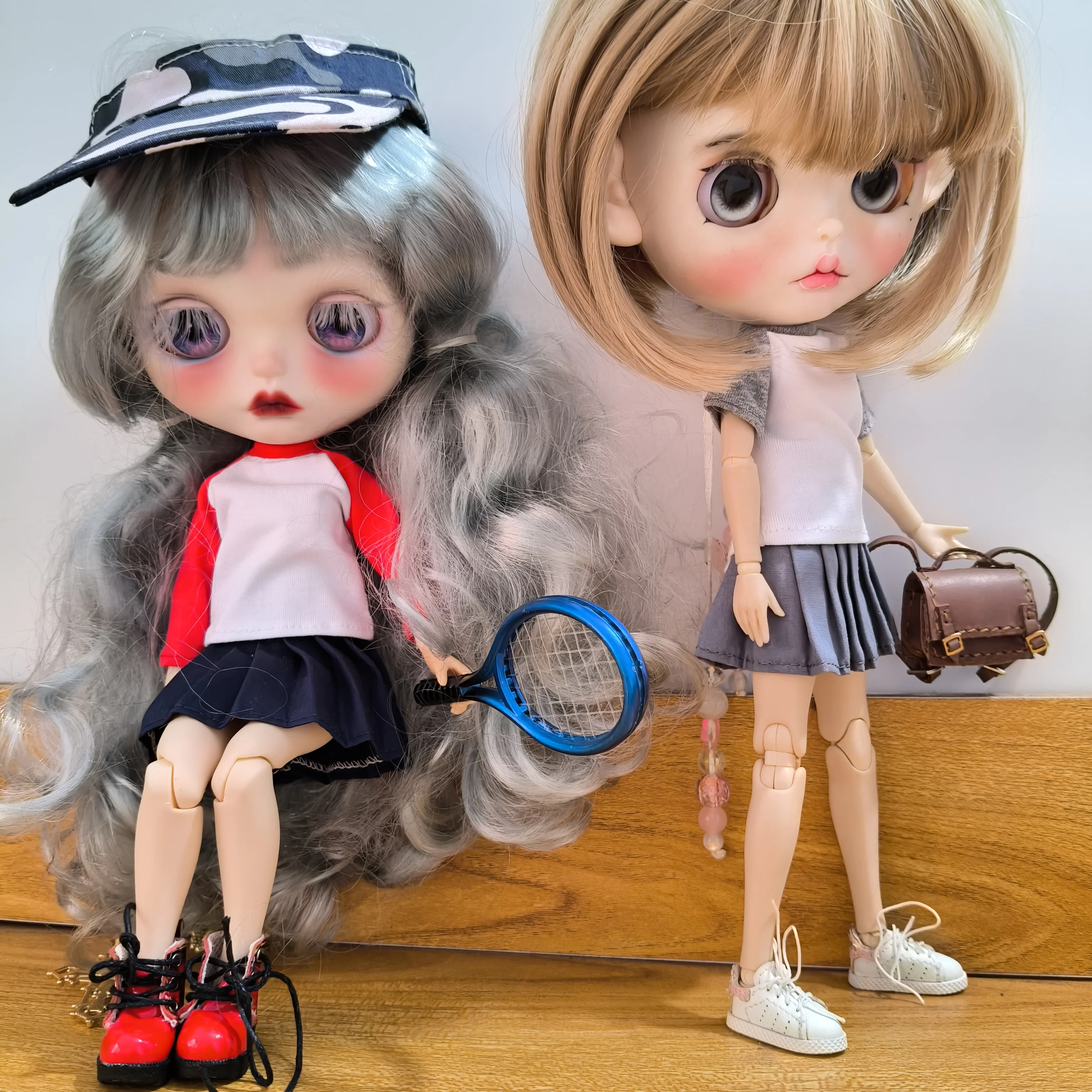 Фото НОВИНКА: Одежда для кукол Blyth 1/6, футболки с длинным и коротким рукавом, милые базовые рубашки для кукол Momoko, Obistu, Licca 1/6, аксессуары. №1