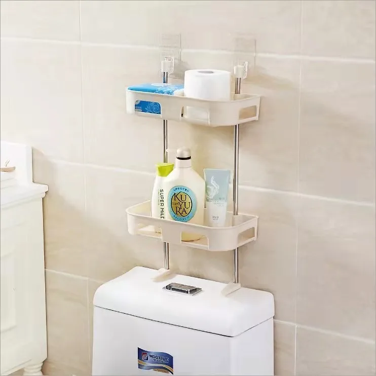 

Креативная стойка для унитаза, Многоуровневая стойка для всякой всячины, подвесная стойка для хранения пасты для ванной, настенная полка дл...