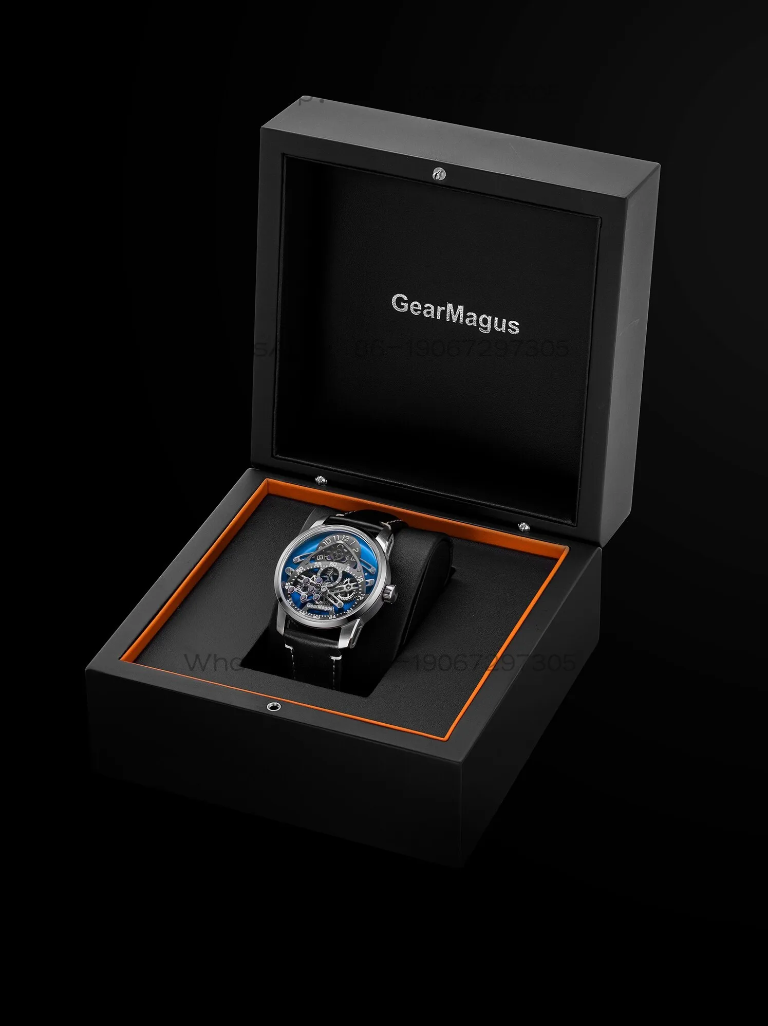 Фото Мужские механические часы Time IslandGearMagus Magic Time с телескопическим механизмом, полностью автоматические, полые, светящиеся, модные №5