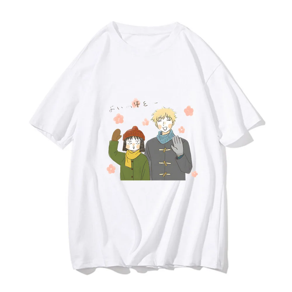 

Skip and Loafer Say Hello T Shirts Men Aesthetic 100% Cotton Unisex Tshirts Watercolor Style T-shirts Japanese Anime High Street