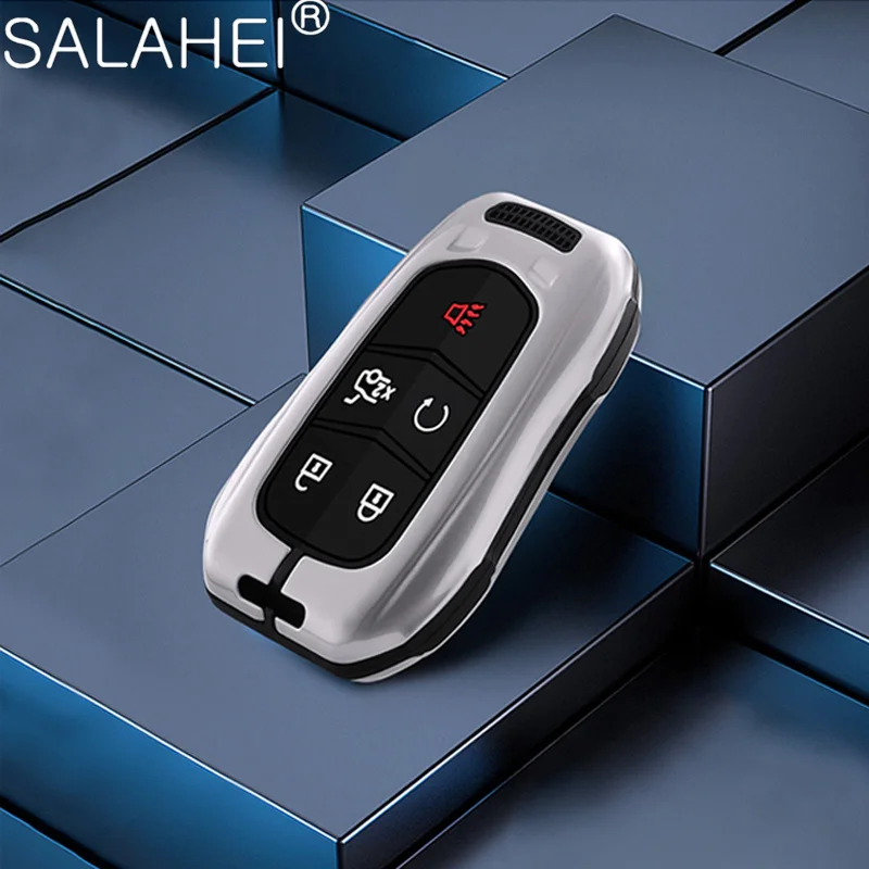 

Zinc Alloy Silica Gel Car Key Case Cover For Cadillac Escalade CTS XTS ATS ATS-L XLS SRX 2015 28T CTS-V XT5 CT6 Auto Accessories